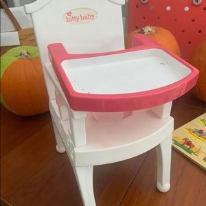Bitty baby America girl high chair